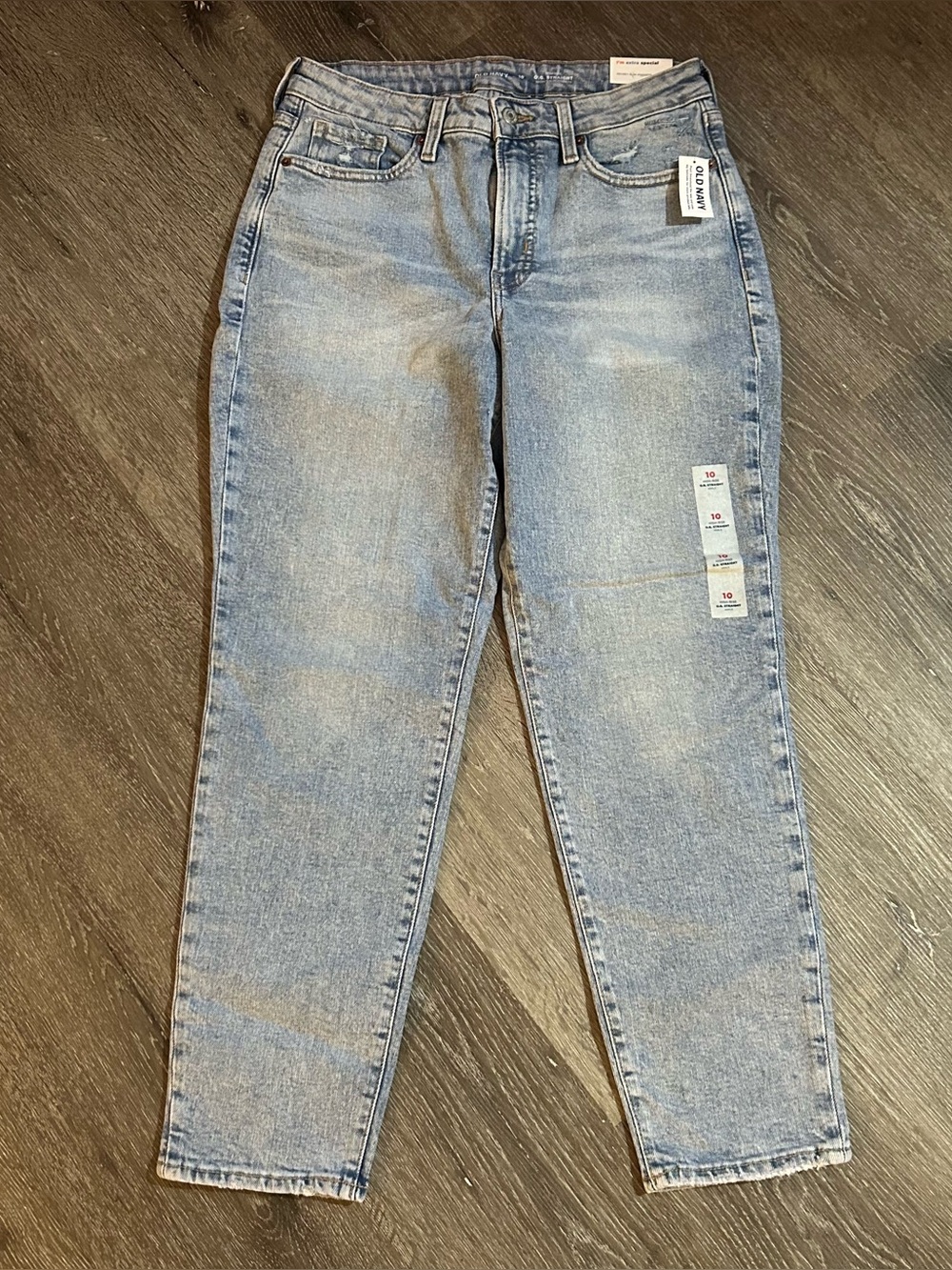 NWT Size 10 Old Navy Light Wash High Rise O.G. Straight Ankle Jeans
